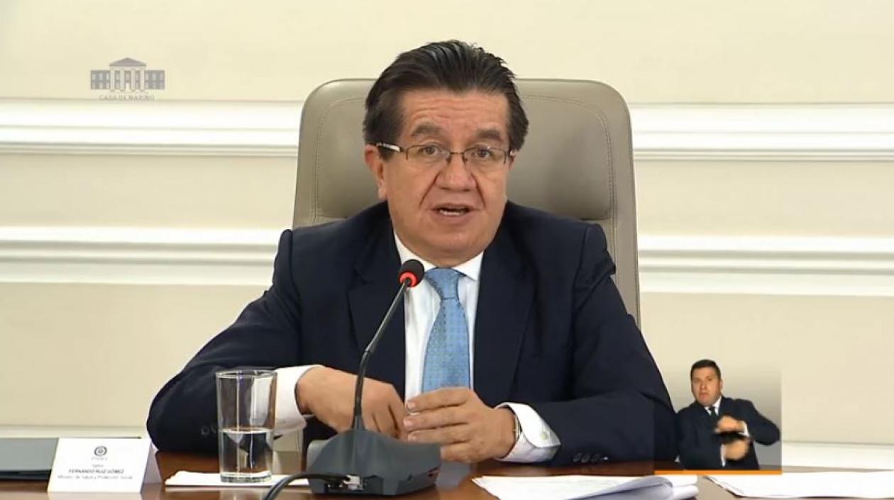 Ministro de Salud, Fernando Ruíz.