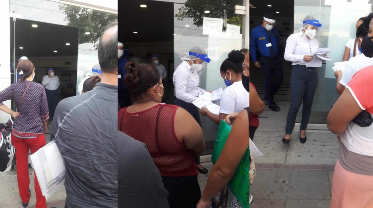 Usuarios de Comparta EPS atendidos en plena vía pública.