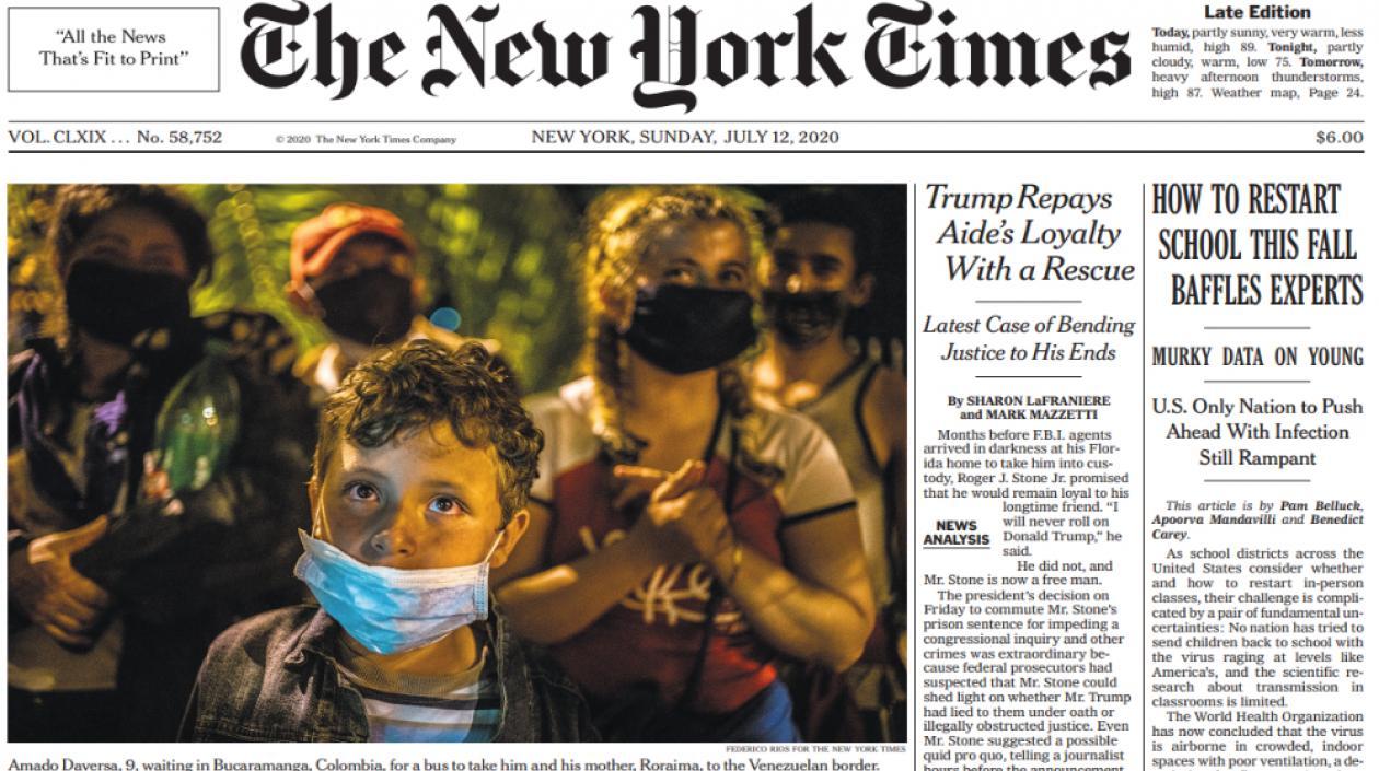 Edición Impresa del New York Times.