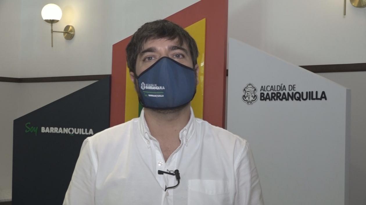 El Alcalde de Barranquilla, Jaime Pumarejo.