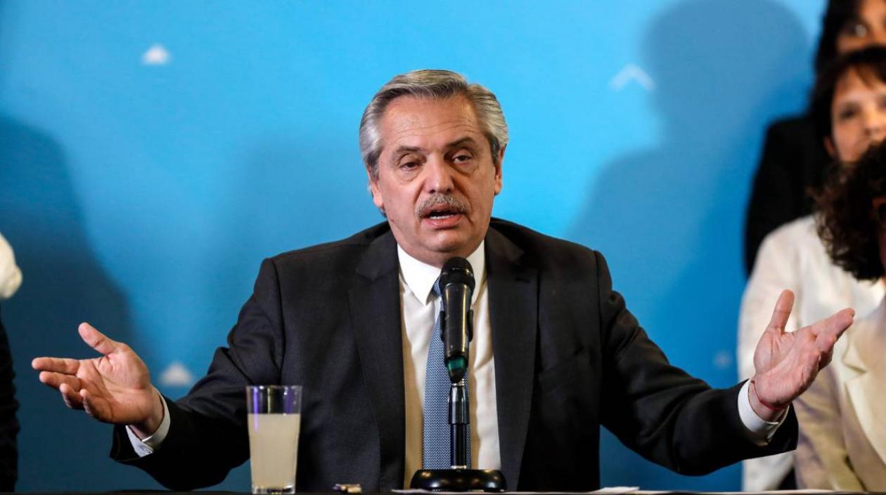 El presidente de Argentina, Alberto Fernández.