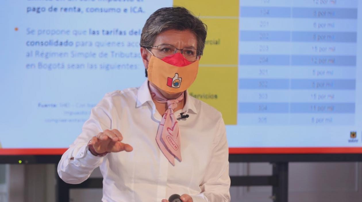 La alcaldesa de Bogotá, Claudia López.