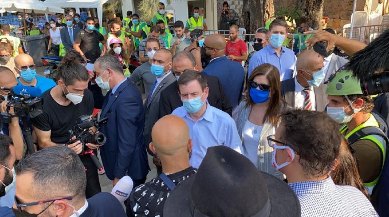 Subsecretario de Asuntos Políticos de EE.UU., David Hale, durante su visita al Líbano.