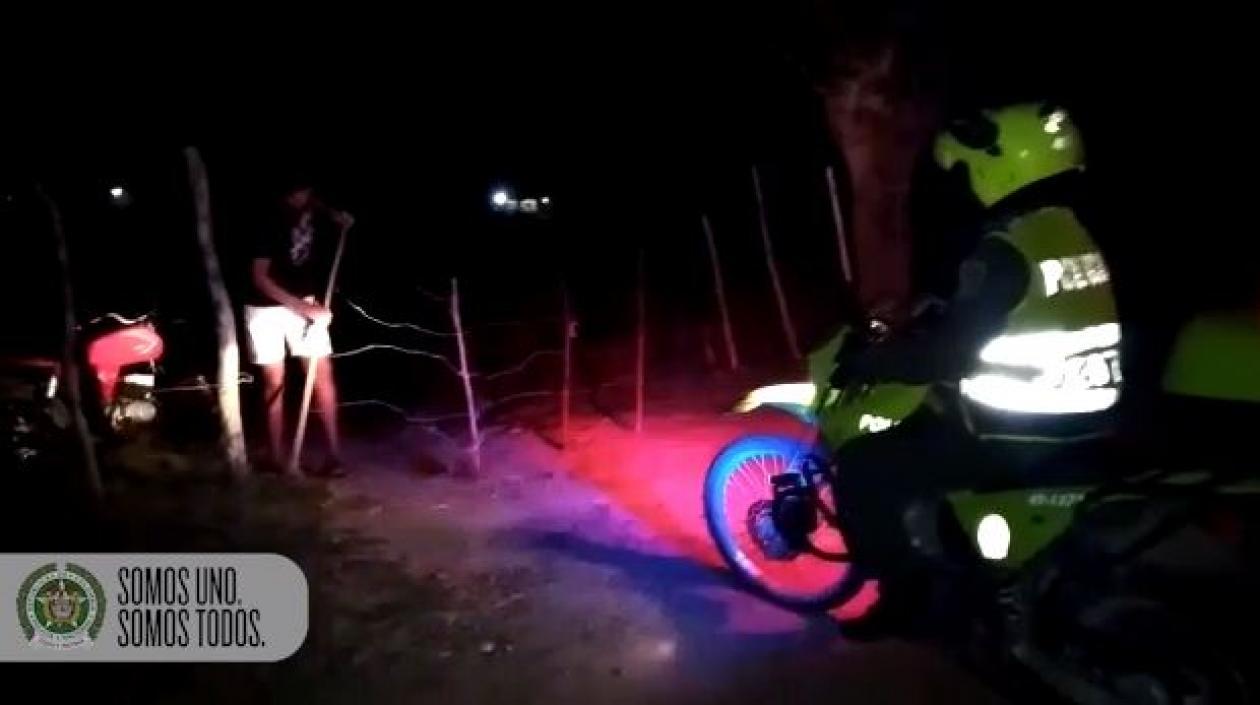 Policía realiza patrullajes.