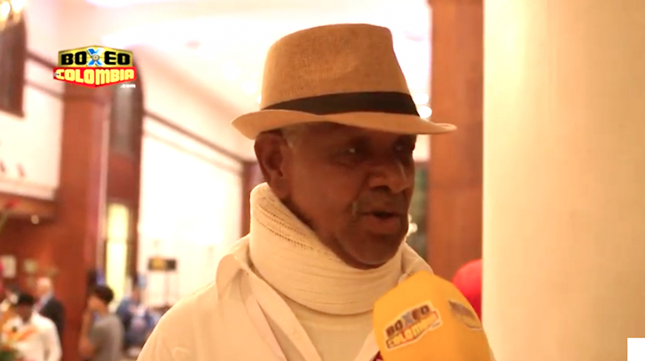Exboxeador Bernardo Caraballo.
