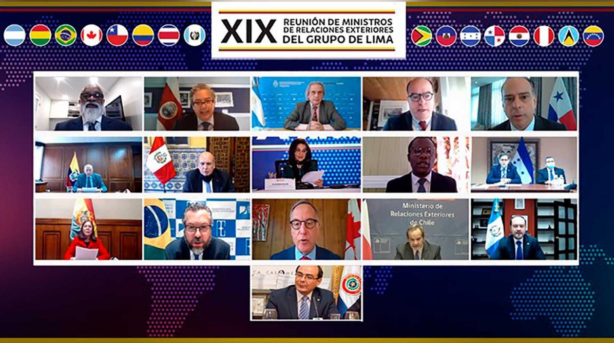 Grupo de Lima emitió declaración conjunta.