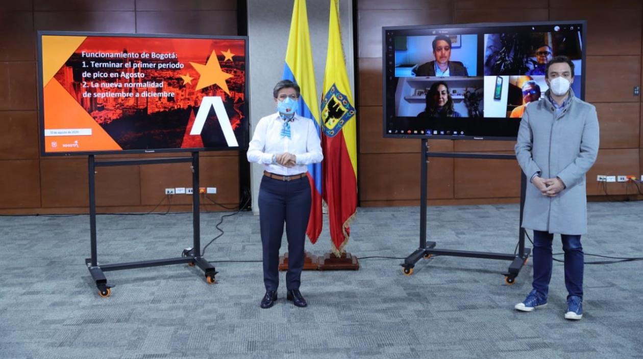 La alcaldesa Claudia López.