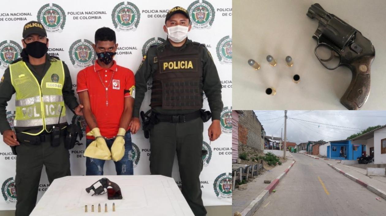 Yeison Javier Heredia De La Cruz y lugar de los hechos.