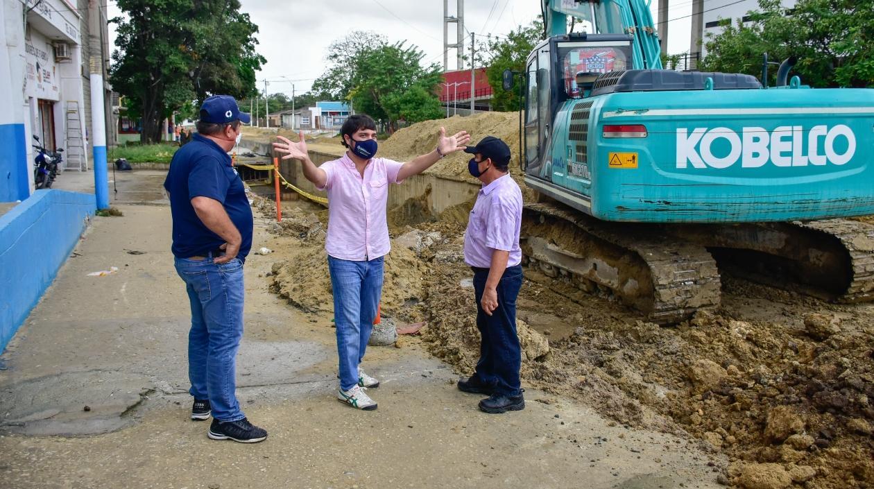 Alberto Salah, Jaime Pumarejo y Rafael Lafont.