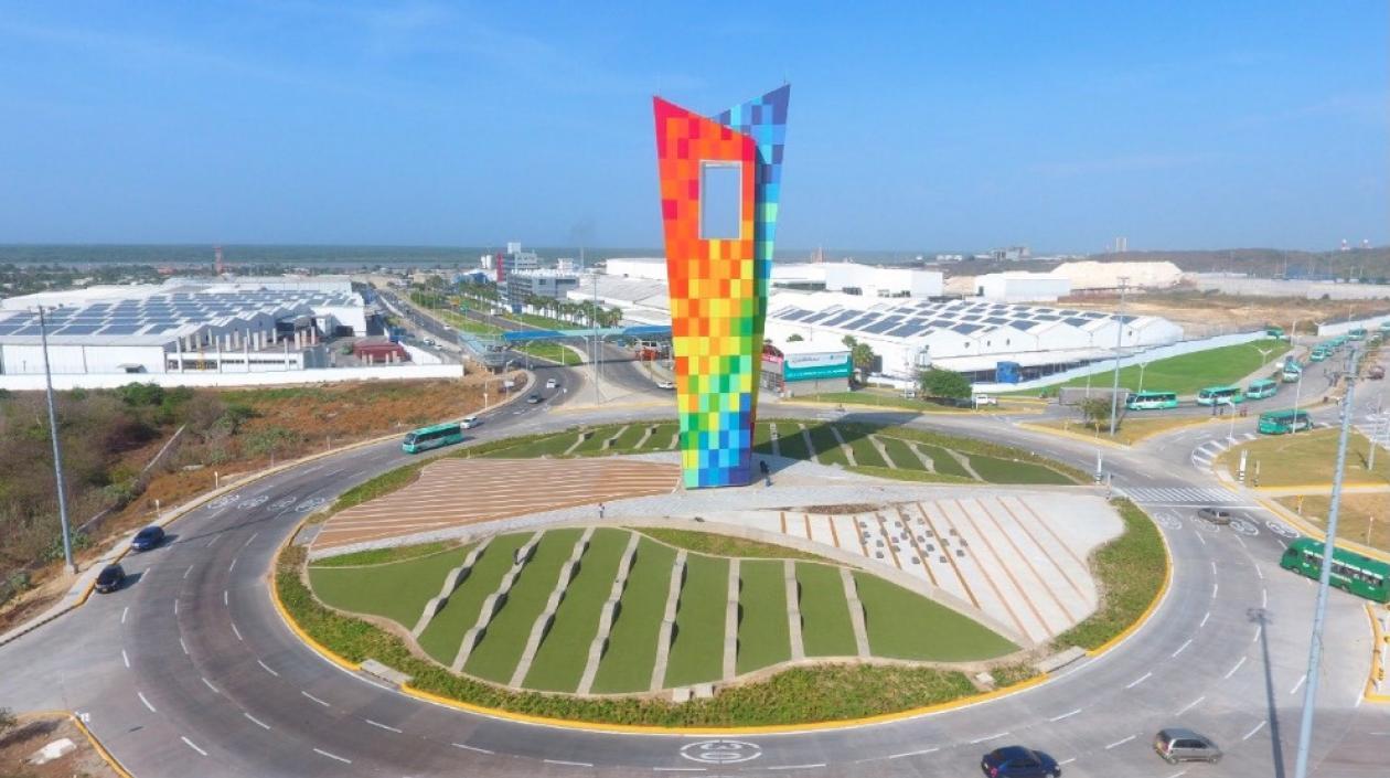 El monumento, ícono de la ciudad.