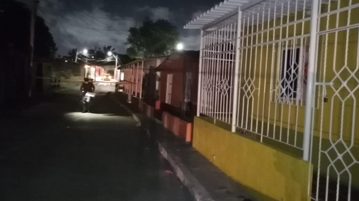 Sector del barrio La Esmeralda donde ocurrió el crimen.