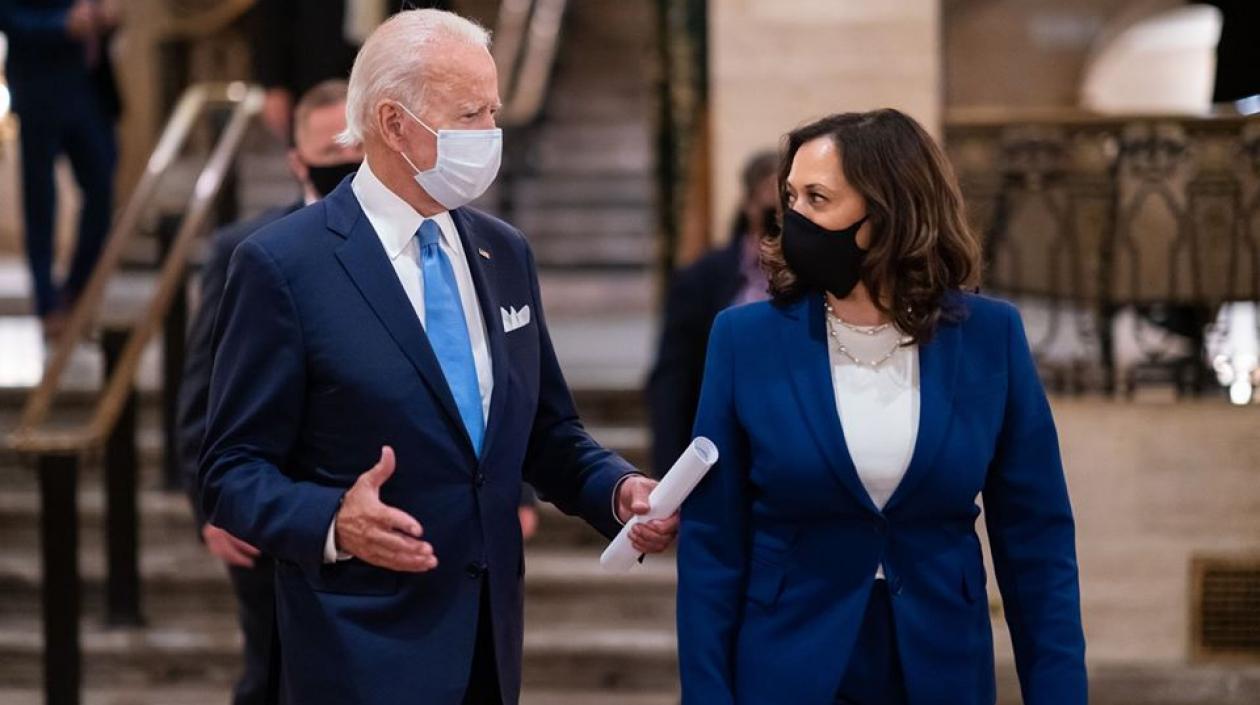 Joe Biden y Kamala Harris, fórmula presidencial demócrata.