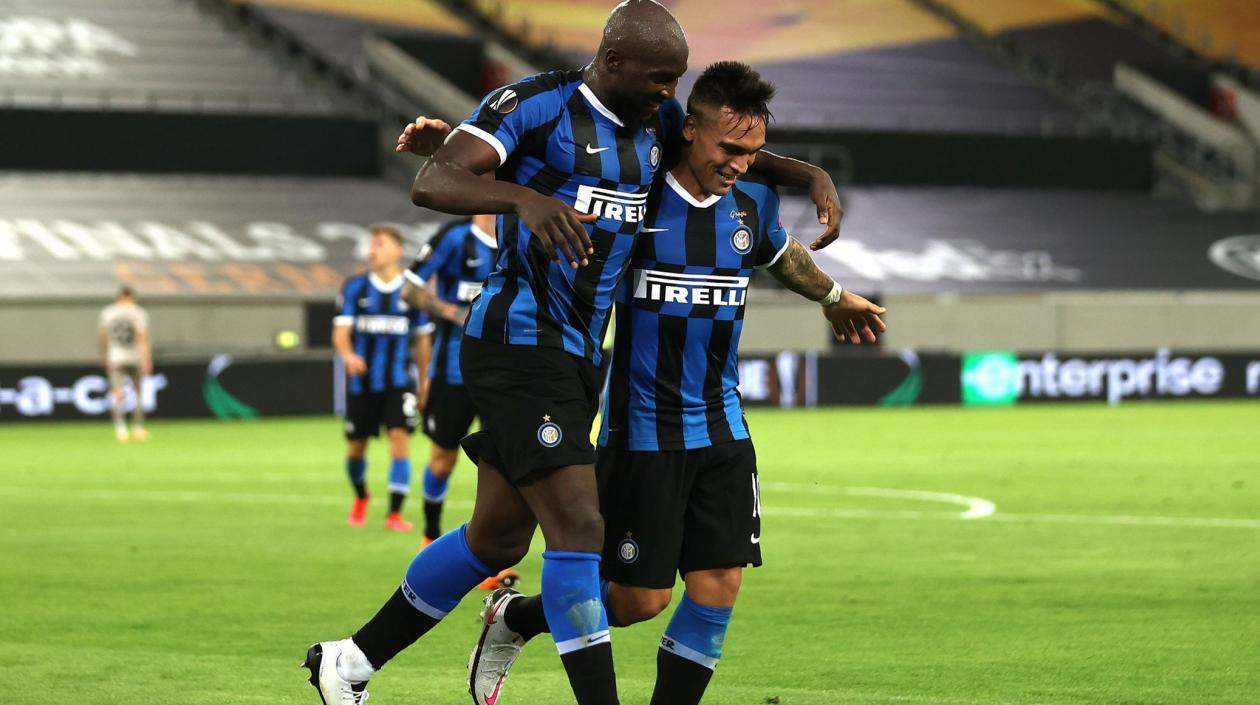 Romelu Lukaku y Lautaro Martínez.