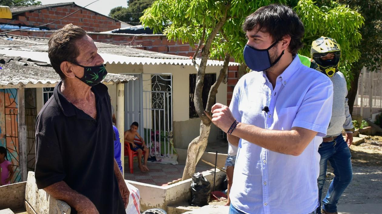 El Alcalde de Barranquilla, Jaime Pumarejo.