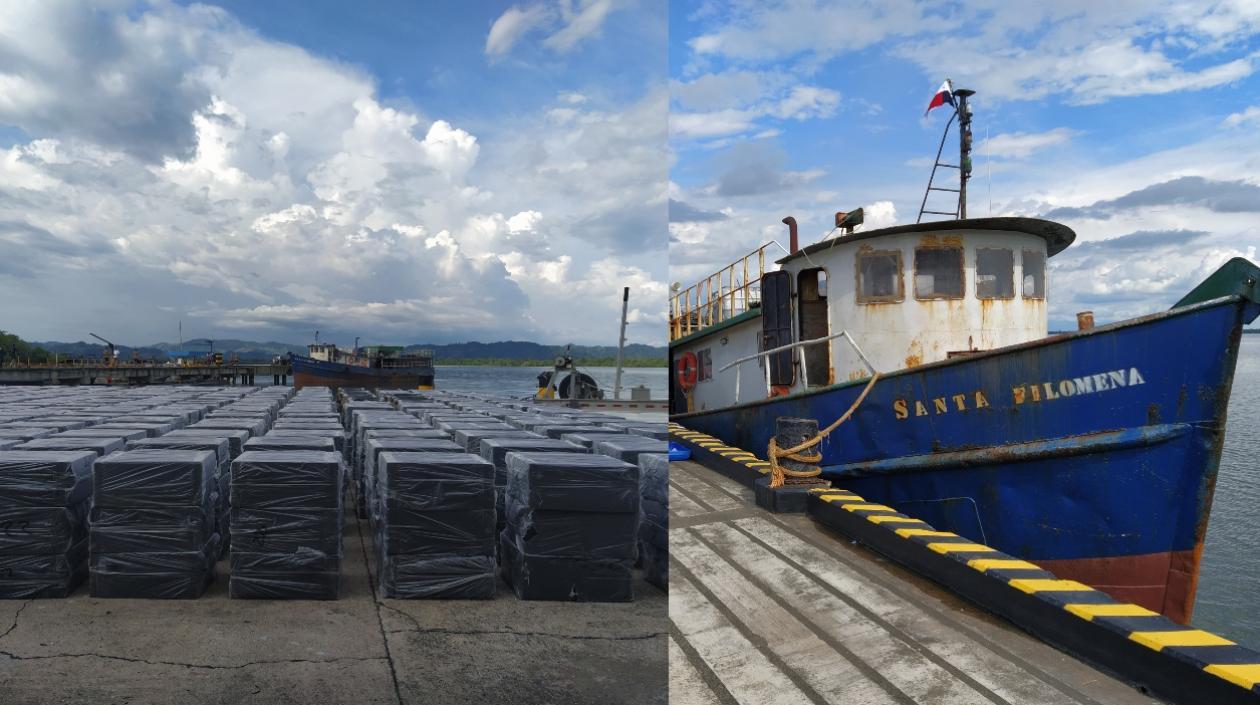 Cigarrillos incautados por la Armada Nacional.
