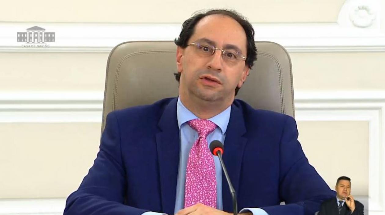 José Manuel Restrepo, Ministro de Comercio Exterior.