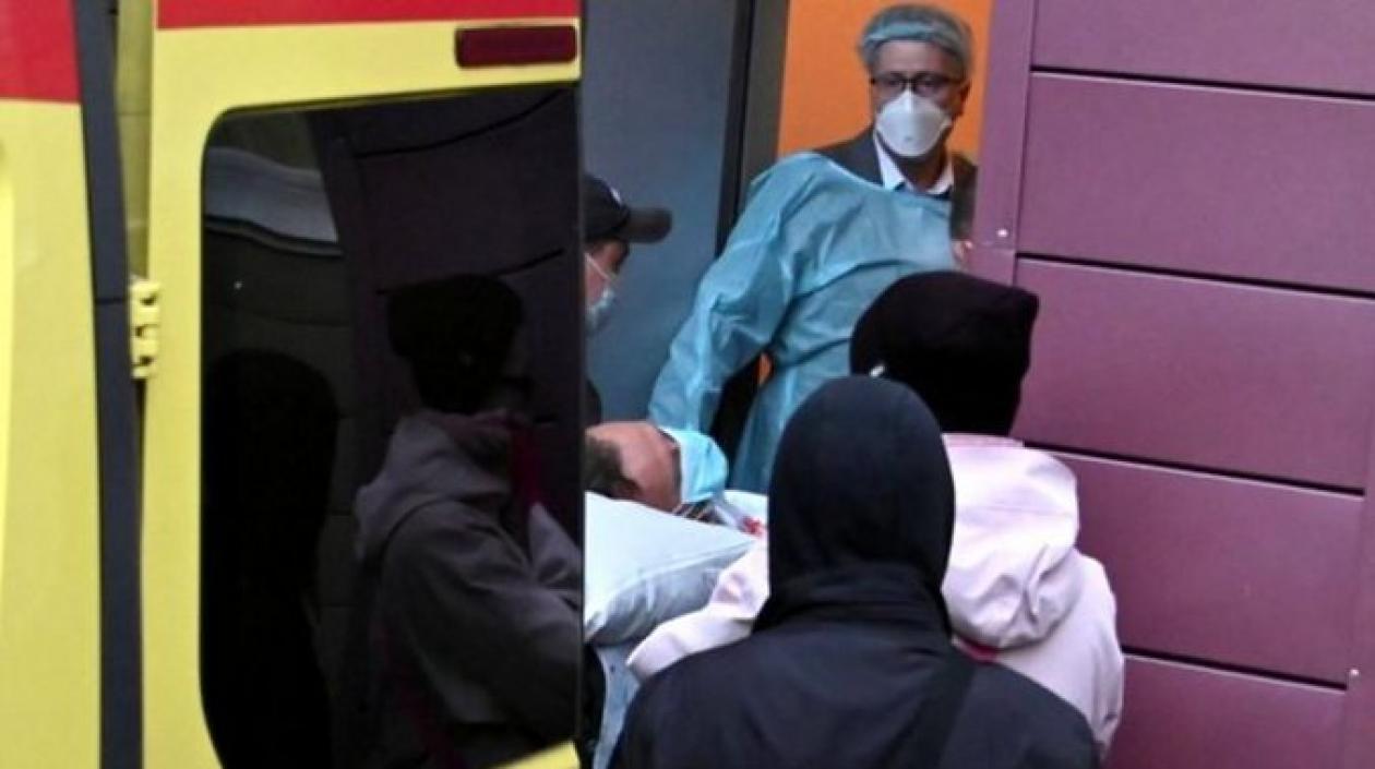 A su ingreso al hospital universitario de La Charité.