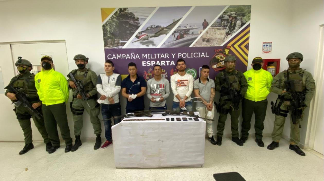 Alias Brayan y otros cuatro capturados.