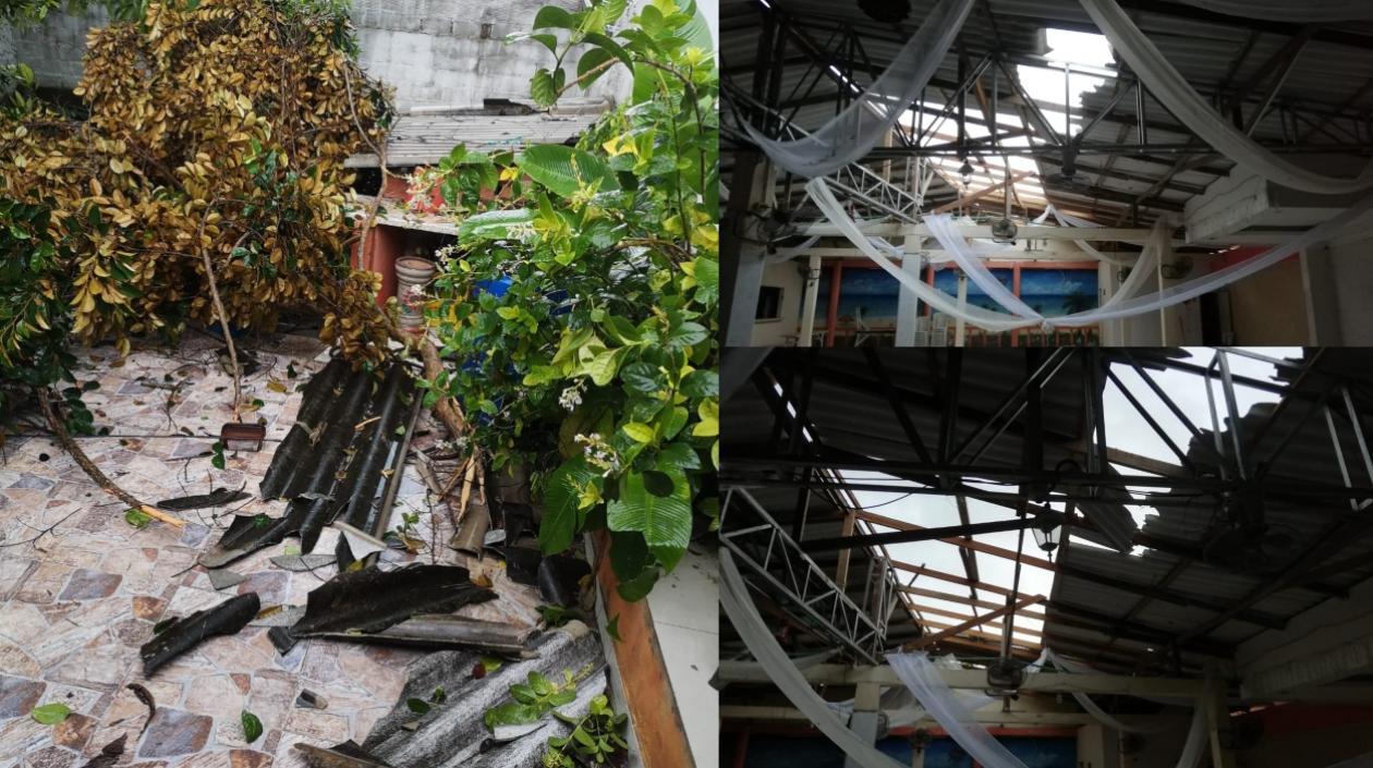 Vendaval en Santo Tomás.