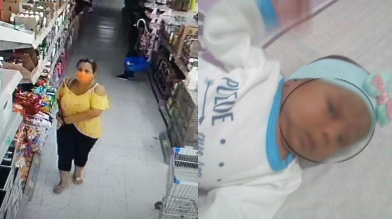 La secuestradora y la bebé secuestrada.