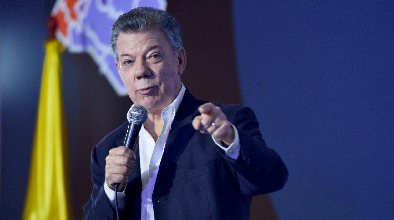 El expresidente Juan Manuel Santos.