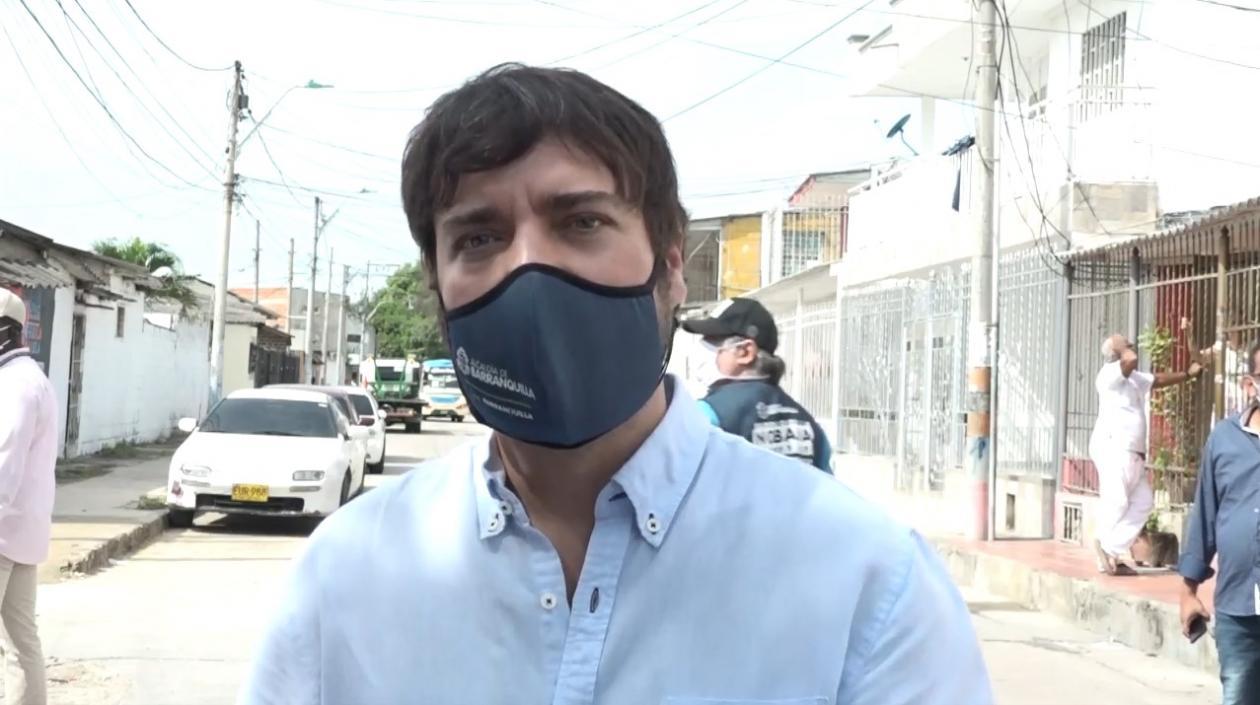 El Alcalde de Barranquilla, Jaime Pumarejo.