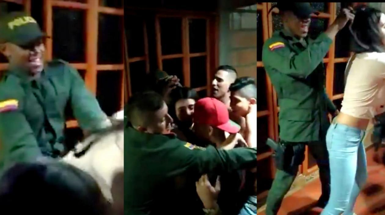 La rumba de los uniformados.