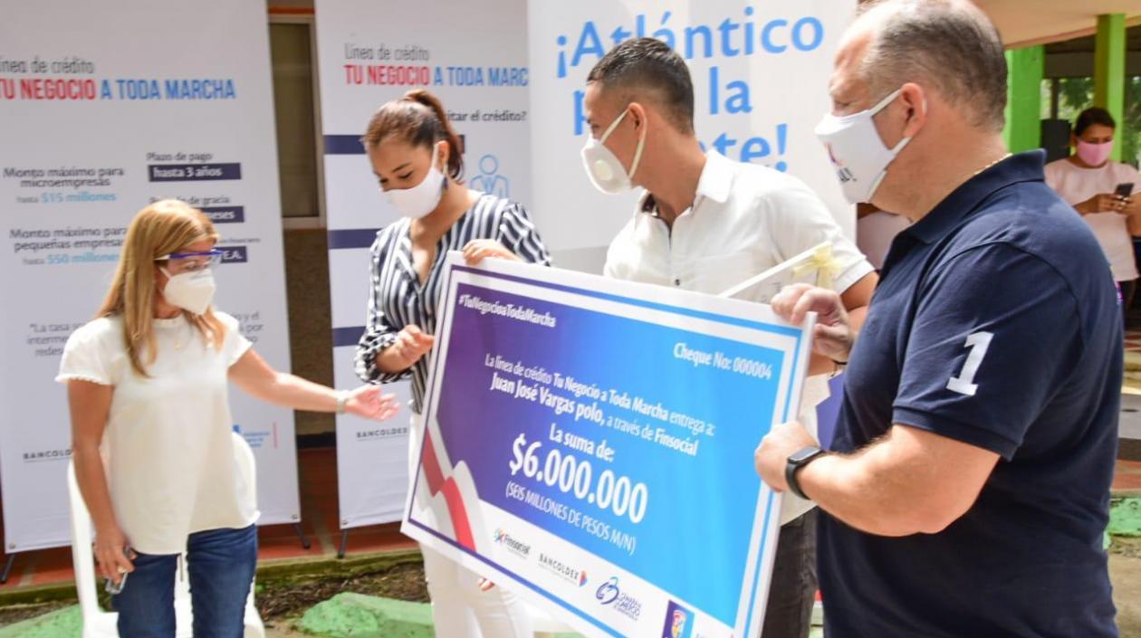 Uno de los beneficiarios.