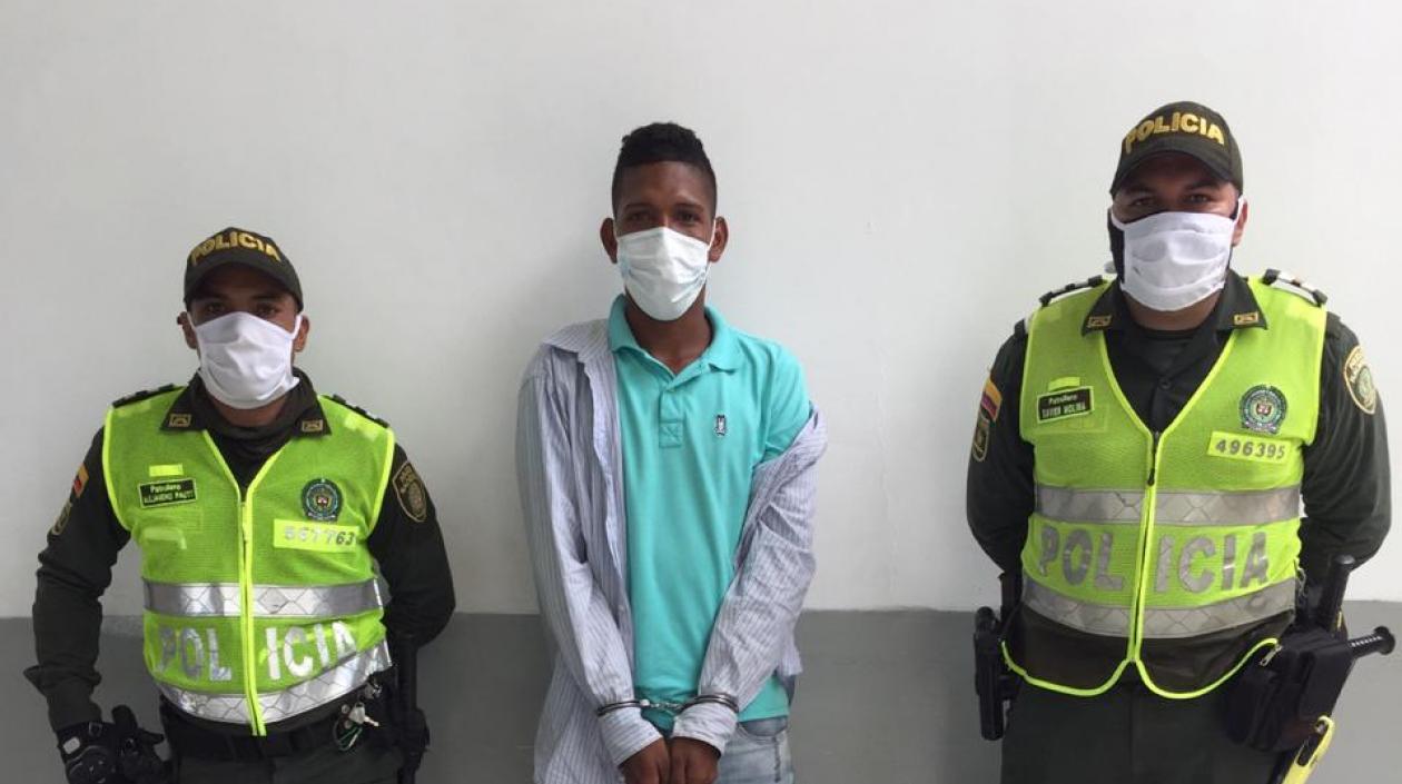 Jean Franco Mercado Grey fue capturado en el barrio Centro de Barranquilla.