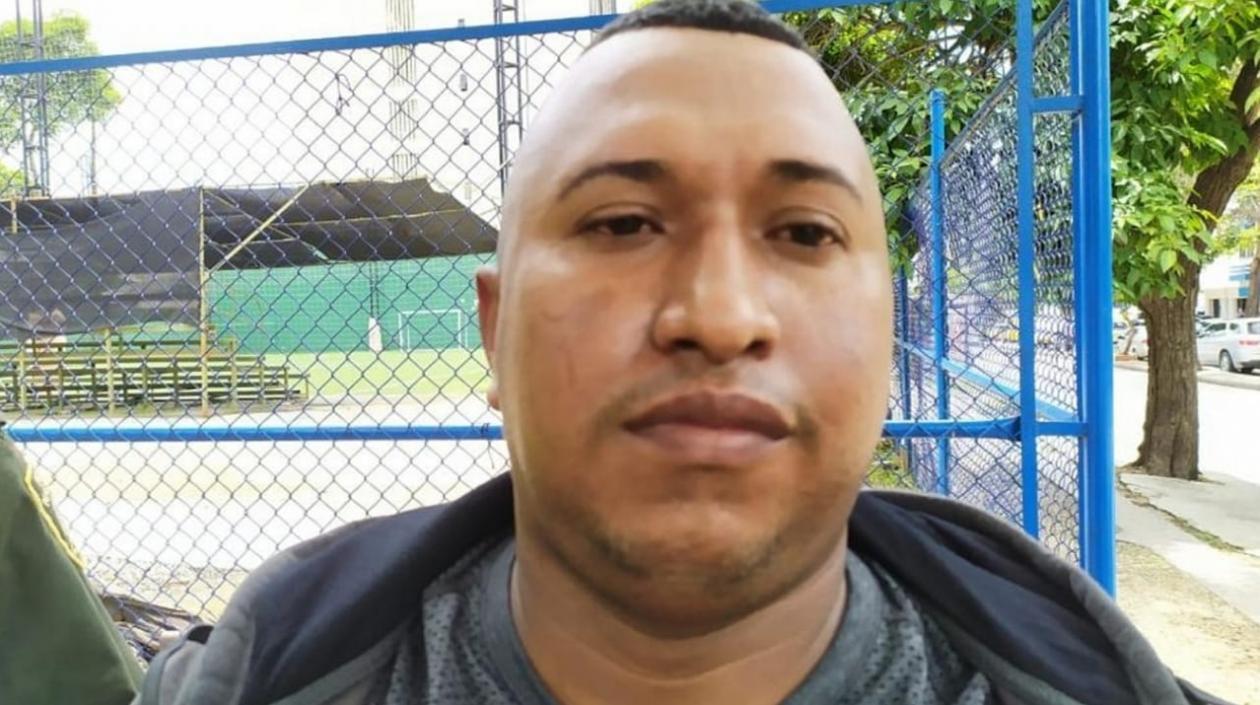 Stevenson Pacheco Borrero tras ser capturado en la calle 72 con carrera 56.