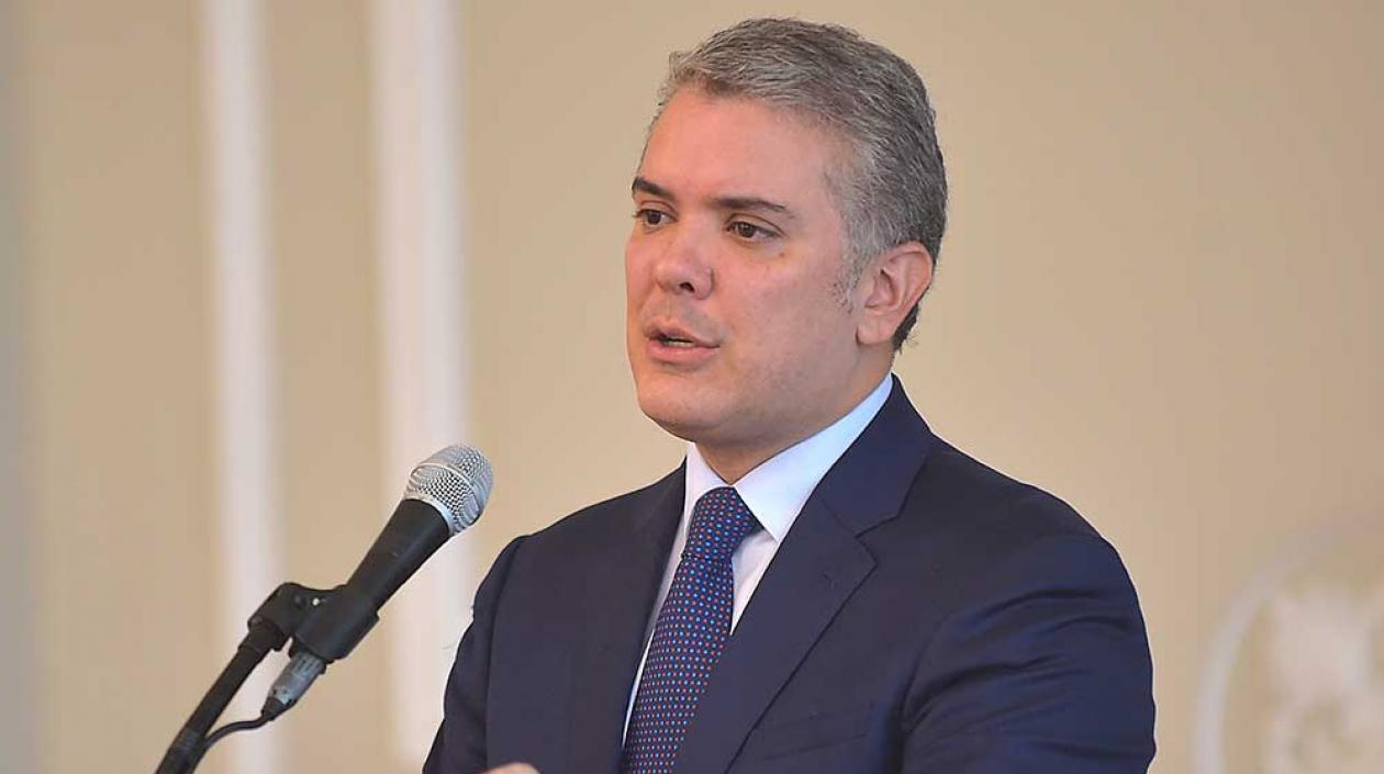 Iván Duque, presidente.