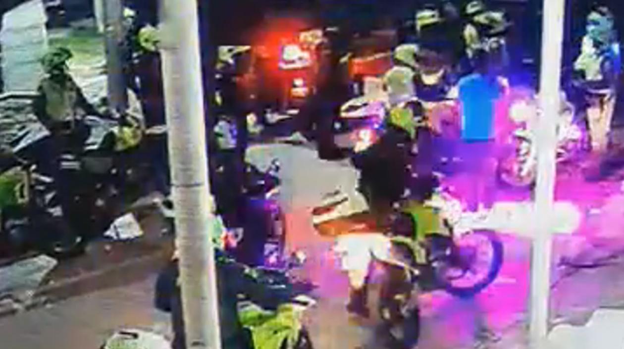 Trifulca en el barrio Lipaya.