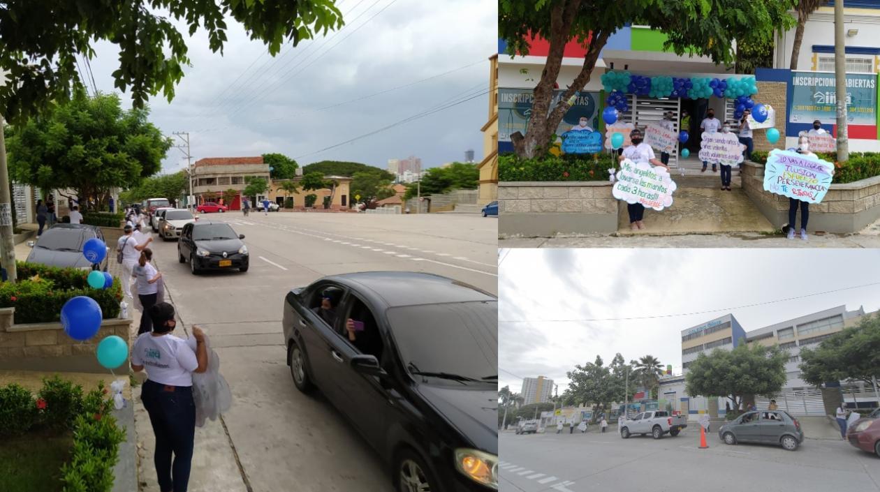 Imágenes del reencuentro.