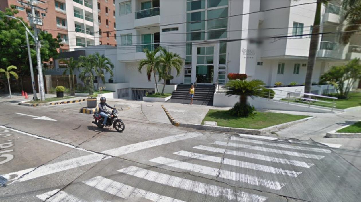 Calle 85 con carrera 52, donde ocurrió el fleteo.