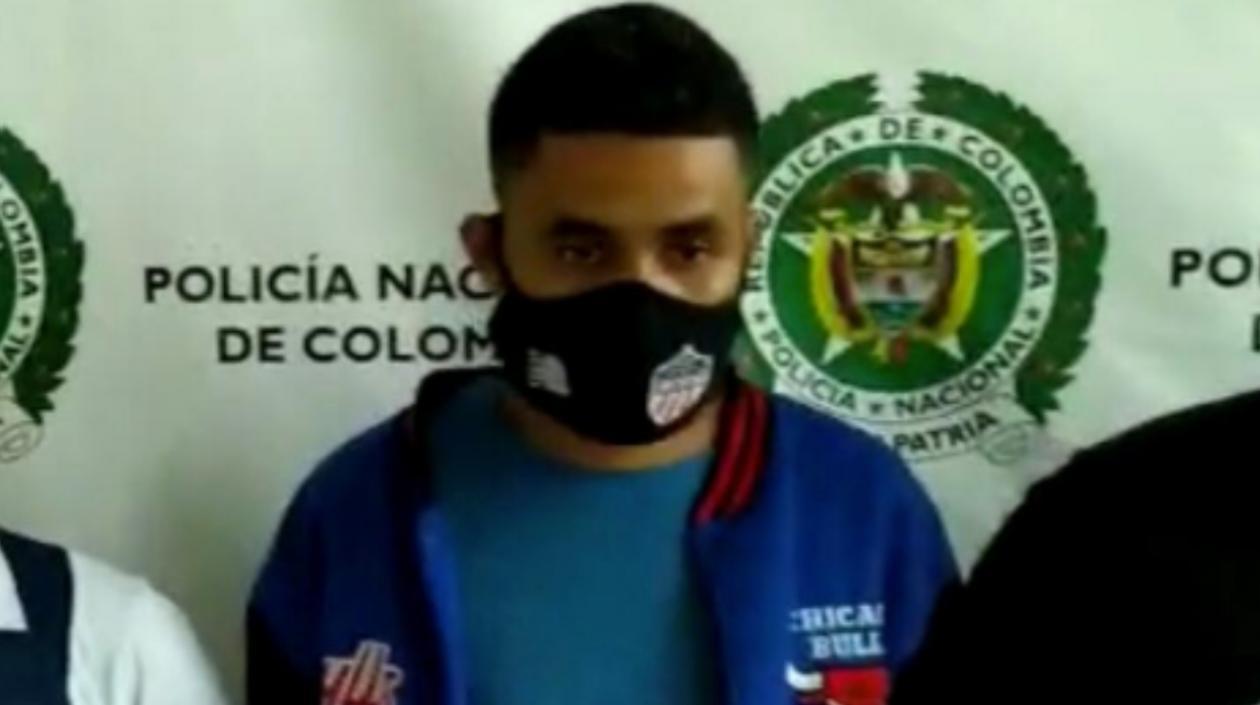 Kevin Tovar, capturado mediante orden judicial por la Policía.