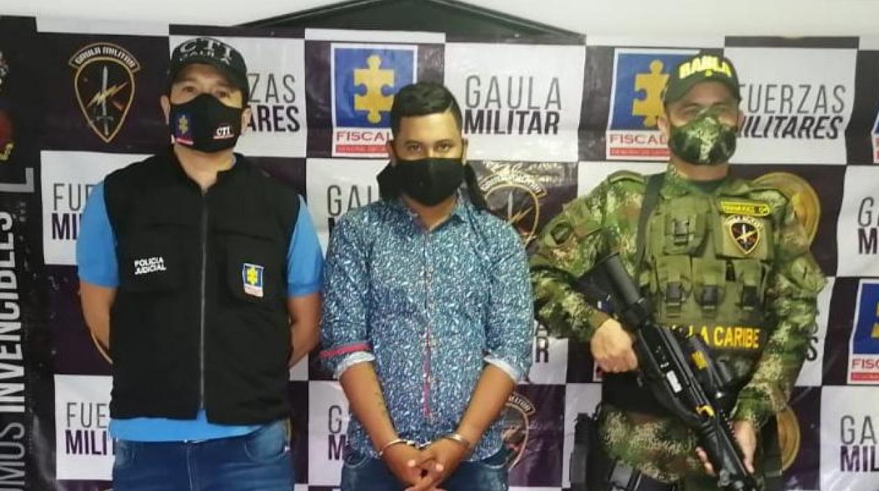Kevin Alberto Calderón Padilla, capturado por extorsión. 