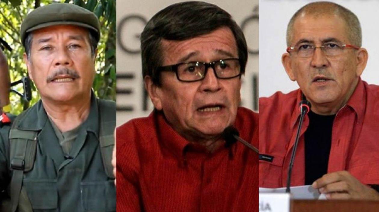 Nicolás Rodríguez Bautista, Israel Ramírez Pineda y Eliécer Erlinto Chamorro Acosta.