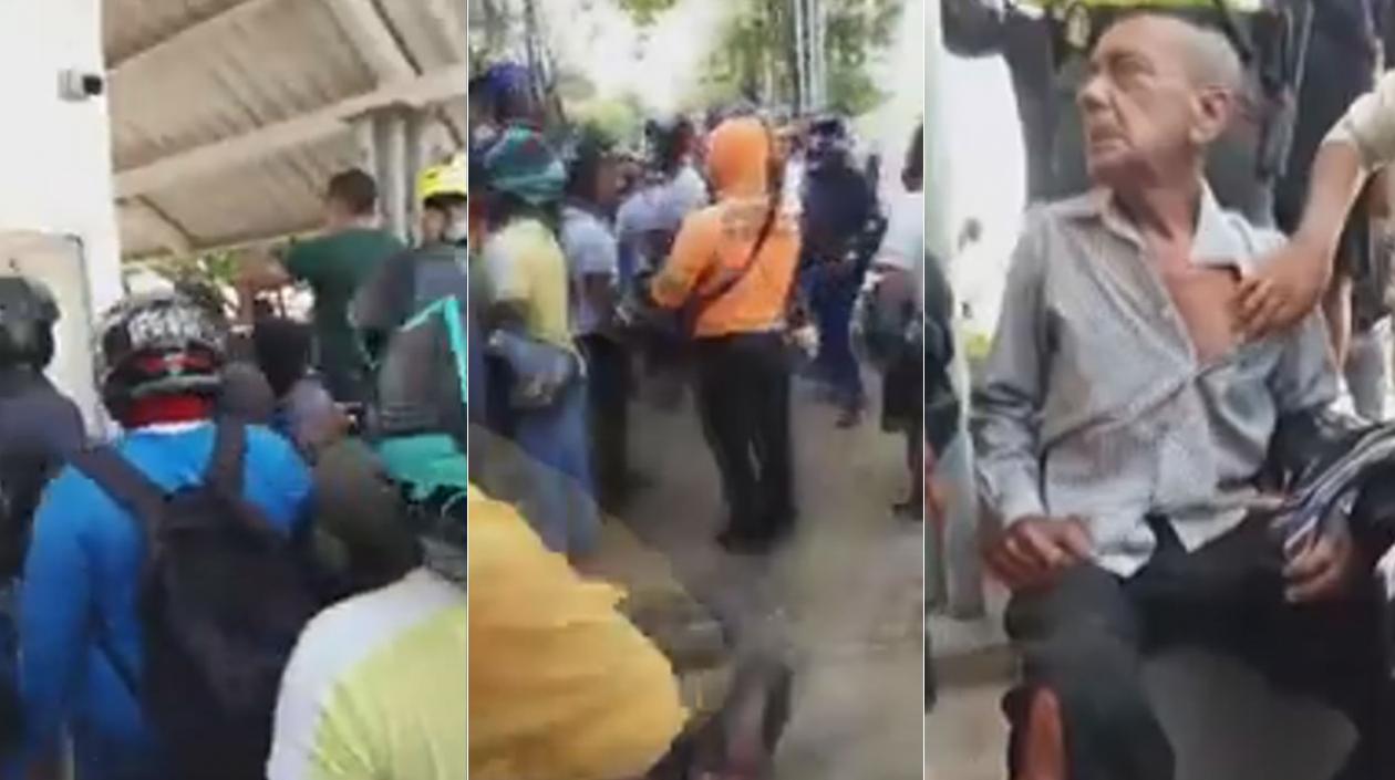 Protestas de mototaxistas.