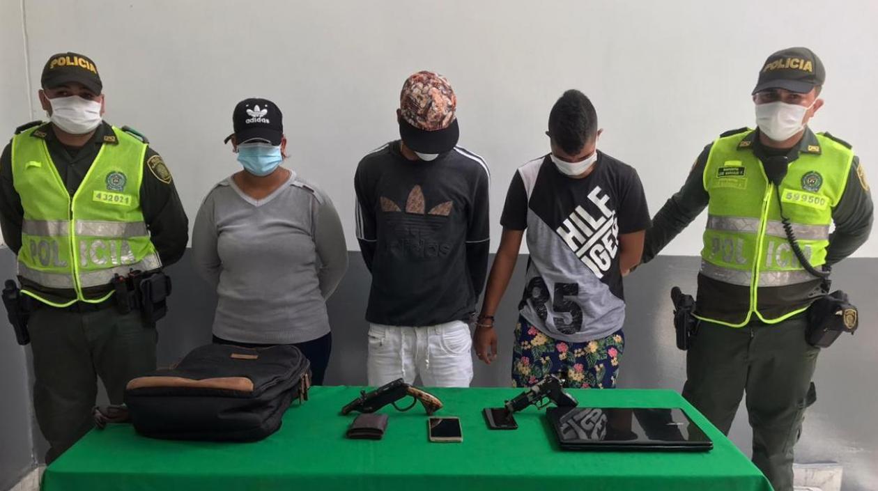 Capturados por hurto en el norte de Barranquilla.