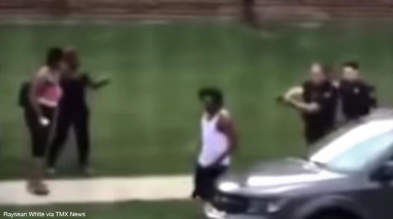 Momento del ataque a Jacob Blake.