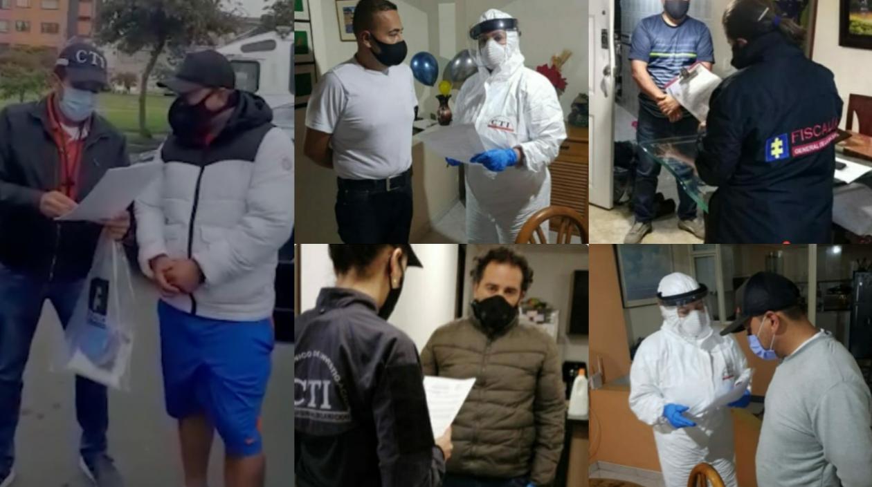 Las capturas de los implicados en el caso.