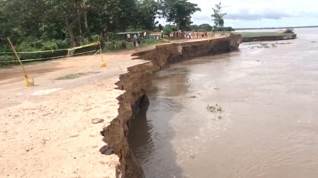 La zona de la emergencia.