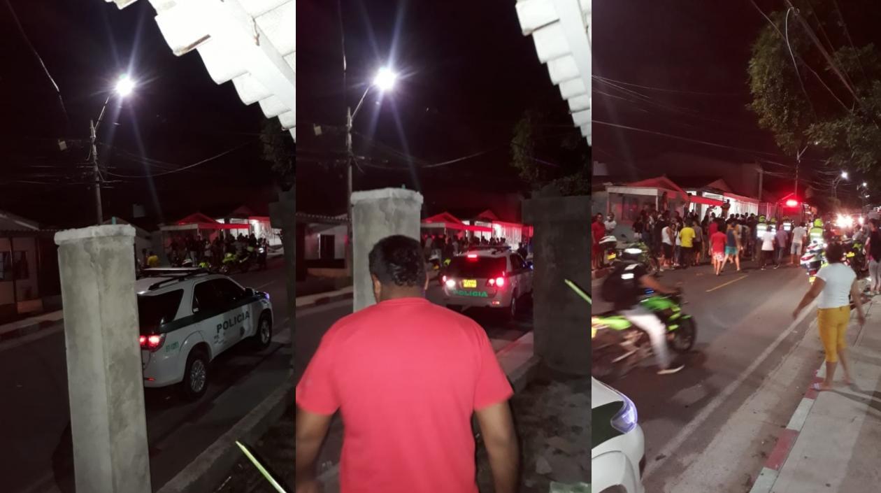 Imágenes tras la balacera en La Manga.