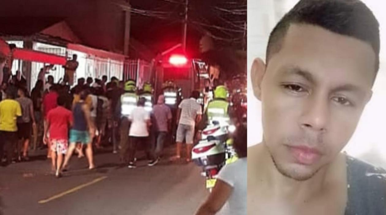 Maikey Enrique Gómez Castro fue baleado en este sector del barrio La Manga.