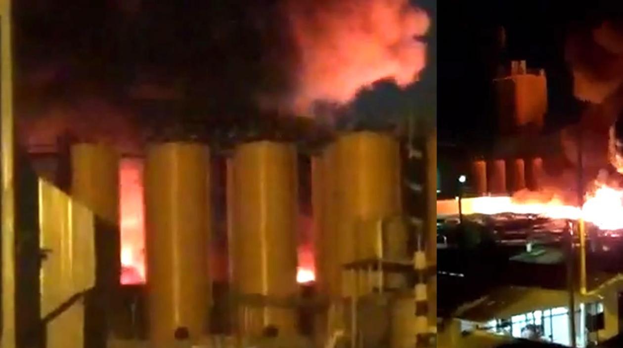 Imágenes del incendio.