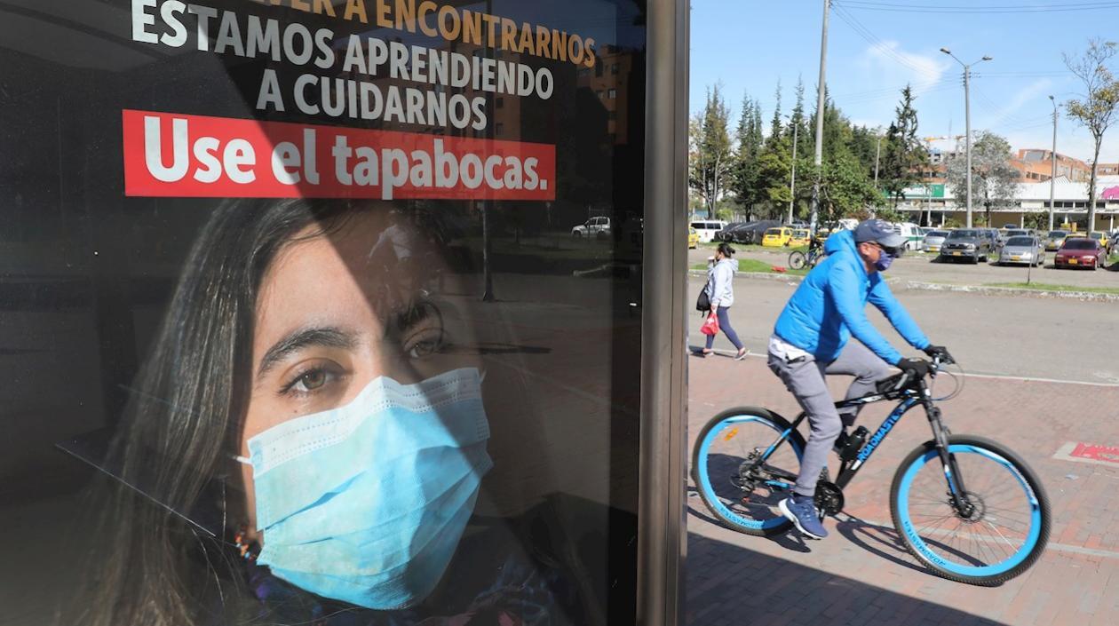 El uso del tapabocas es obligatorio en Colombia.