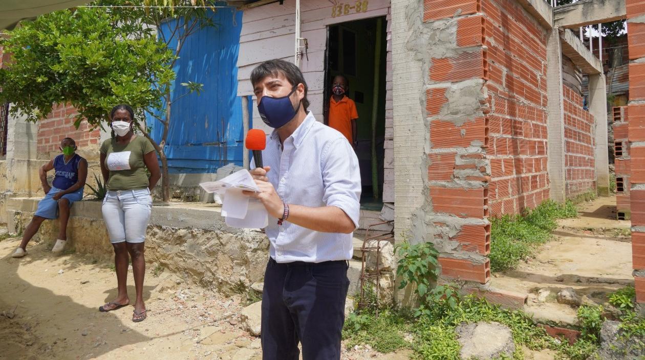 El Alcalde de Barranquilla, Jaime Pumarejo.