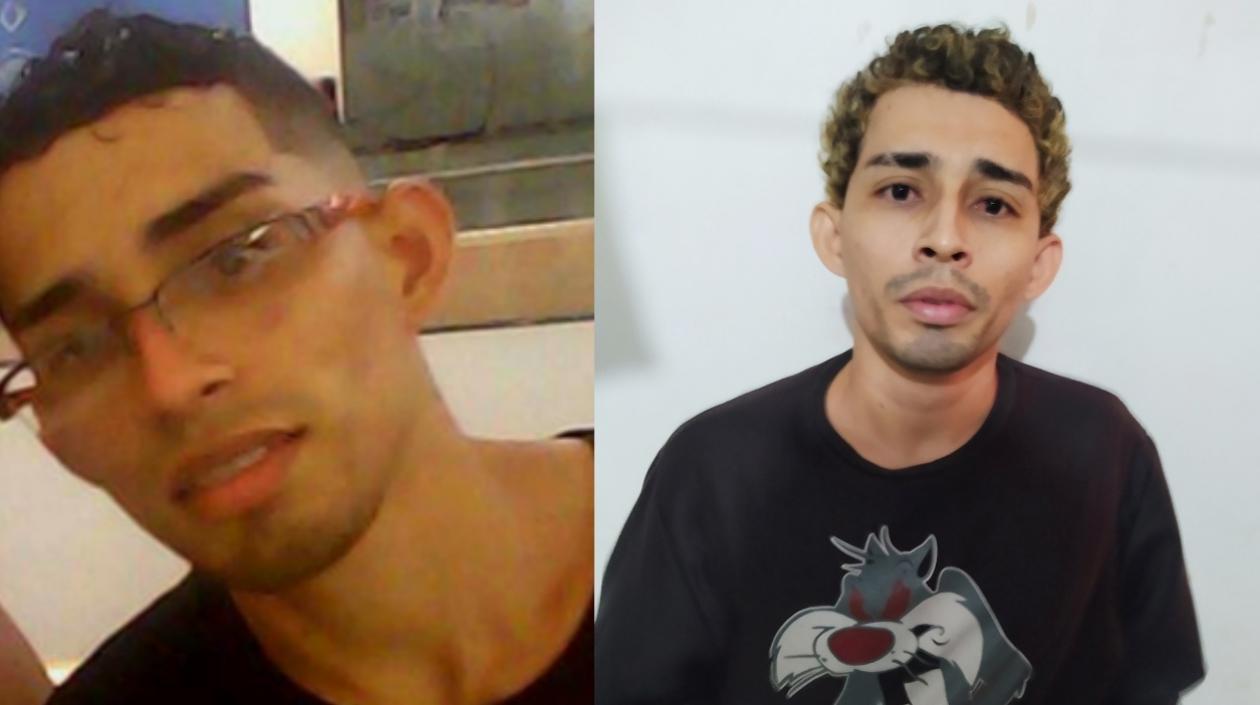 Carlos Alberto Camaño González, alias ‘Carlitos’, antes y después.