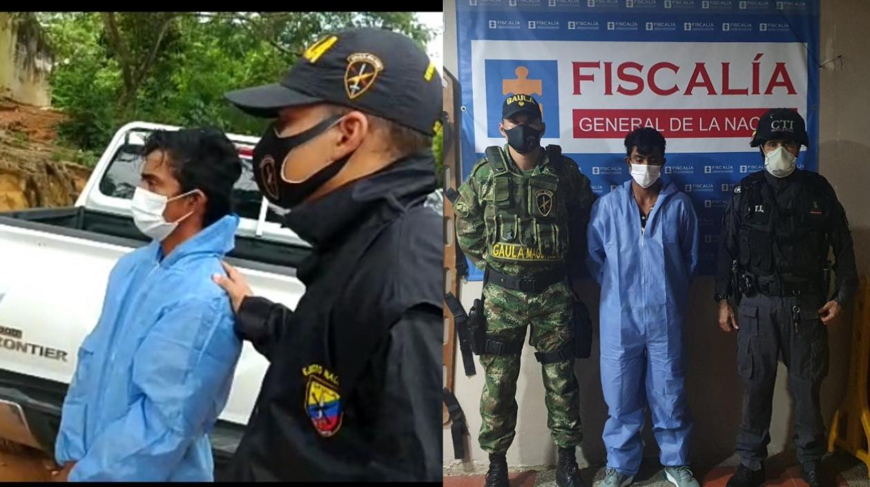 Carlos Daniel Moreno Narváez, capturado por el Ejército y la Fiscalía. 