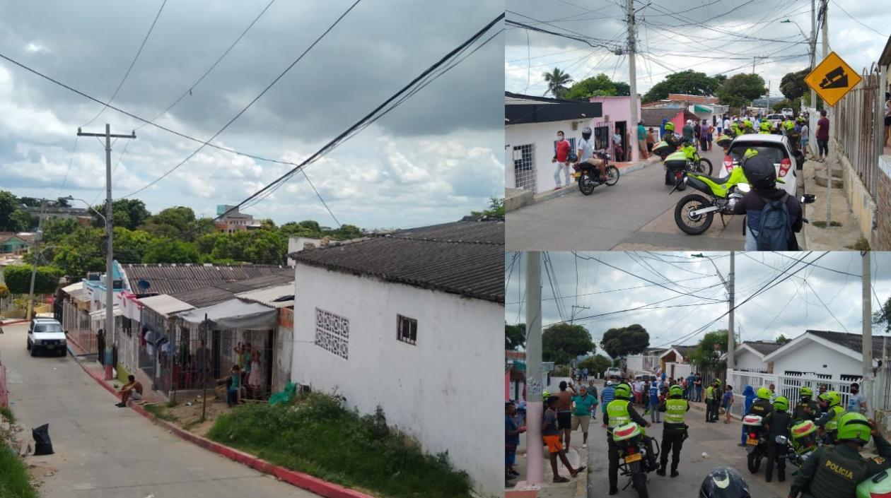 El sector donde siguen cayendo las guayas.